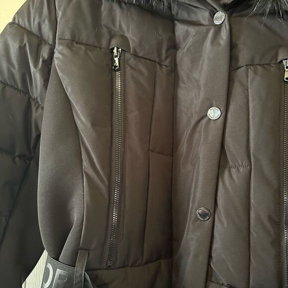 NWT Michael Michael Kors Belted Puffer Coat - Picture 7 of 11